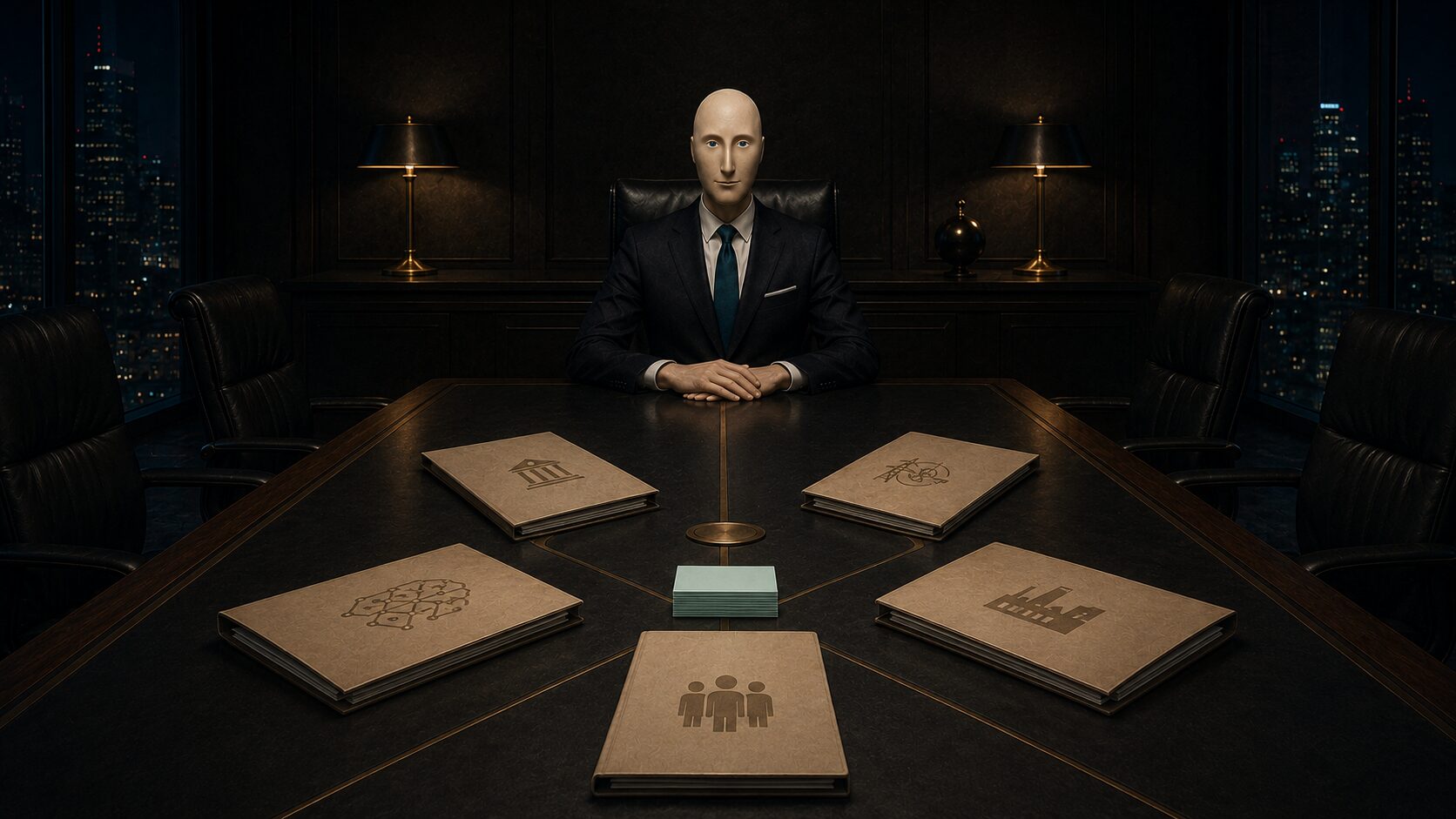 The Chairman reviews five funding requests competing for one finite stack of allocation cards